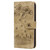 For iPhone 13 Pro Max Cartoon Sakura Cat Embossed Leather Case (Brown)