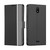 For Nokia C100 Twill Texture Side Button Leather Phone Case(Black)