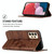 For Samsung Galaxy A13 4G Football Texture Magnetic Leather Flip Phone Case(Brown)