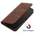 For Samsung Galaxy A13 4G Football Texture Magnetic Leather Flip Phone Case(Brown)