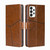 For Samsung Galaxy A73 5G Geometric Stitching Horizontal Flip Leather Phone Case(Light Brown)