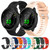 For Garmin VivoMove Luxe 20mm Silicone Twill Watch Band(Grey)