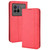 For vivo X80 5G Magnetic Buckle Retro Texture Leather Phone Case(Red)