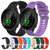For Huawei Watch GT2 42mm 20mm Silicone Twill Watch Band(Purple)