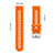For Garmin VivoMove Style 20mm Silicone Twill Watch Band(Orange)