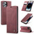 For iPhone 14 Pro Max CaseMe-013 Multifunctional Retro Frosted Leather Phone Case (Wine Red)