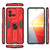 For vivo iQOO 10 Supersonic PC + TPU Shock-proof Protective Phone Case with Holder(Red)
