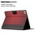 Stitching Solid Color Smart Leather Tablet Case For iPad mini 5 / 4 / 3 / 2 / 1(Red)