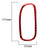 2 in 1 Car Carbon Fiber Driver Side Air Vent Sticker for Chevrolet Corvette C5 1998-2004, Left Drive(Red)