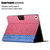 Stitching Solid Color Smart Leather Tablet Case For iPad mini 5 / 4 / 3 / 2 / 1(Rose Red)