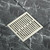 Bathroom Sewer Deodorant Pure Copper Floor Drain, Specification: Brushed