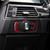 For BMW 3 Series E90 Carbon Fiber Car Headlight Switch Decorative Sticker,Left and Right Drive Universal (Red)