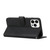 For iPhone 14 Pro Stitching Calf Texture Buckle Leather Phone Case(Black)