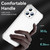 For iPhone 12 Carbon Fiber Texture Shockproof Phone Case(Transparent White)