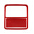 Car Carbon Fiber Front Reading Light Panel Decorative Sticker for Toyota RAV4 2006-2013, Left and Right Drive (Red)