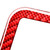 Car Carbon Fiber Front Reading Light Panel Decorative Sticker for Toyota RAV4 2006-2013, Left and Right Drive (Red)