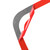 Car Carbon Fiber Front Reading Light Panel Decorative Sticker for Toyota RAV4 2006-2013, Left and Right Drive (Red)