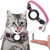 Pet Anti Lost Address Pendant Collar with Bell for Airtag(Pink)