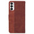 For Tecno Pova 3 LE7 Geometric Embossed Leather Phone Case(Brown)