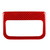 Car Carbon Fiber Rear Air Outlet Decorative Sticker for Mazda CX-5 2017-2018, Left and Right Drive (Red)