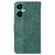 For Tecno Camon 19 Geometric Embossed Leather Phone Case(Green)