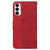 For Tecno Pova 3 LE7 Geometric Embossed Leather Phone Case(Red)