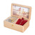Wooden Jewelry Storage Music Box with Photo Frame Function, Spec: Maple+Necklace Flannel Wooden Jewelry Storage Music Box with Photo Frame Function, Spec: Maple+Necklace Flannel