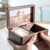 Wooden Jewelry Storage Music Box with Photo Frame Function, Spec: Maple+Necklace Flannel Wooden Jewelry Storage Music Box with Photo Frame Function, Spec: Maple+Necklace Flannel