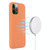 For iPhone 14 Pro Shockproof Silicone Magsafe Case(Gold Orange)