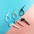 3 Sets 20pcs/Set  Fishbone Silicone Cable Tie Cable Organizer Winder, Color: Black