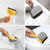 3PCS Sanitary Wall Cleaning Brush Bathroom Tile Brush(Yellow)