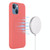 For iPhone 14 Plus Shockproof Silicone Magsafe Case (Pink Orange)