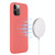 For iPhone 14 Pro Shockproof Silicone Magsafe Case(Pink Orange)