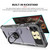 For Samsung Galaxy Z Flip4 Honeycomb PC + TPU Shockproof Phone Case with Ring Holder(Dark Green)