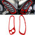 2 in 1 Car Carbon Fiber Sides Speedometer Sticker for Chevrolet Corvette C5 1998-2004, Left Drive(Red)