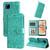 For OPPO Realme C11 2021 / C20 Embossed Sunflower Leather Phone Case(Green)