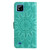 For OPPO Realme C11 2021 / C20 Embossed Sunflower Leather Phone Case(Green)