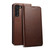 For Samsung Galaxy S22 Calf Texture Horizontal Flip Leather Phone Case(Brown)