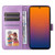 For Samsung Galaxy M52 5G Embossed Sunflower Leather Phone Case(Purple)