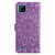 For OPPO Realme C11 2021 / C20 Embossed Sunflower Leather Phone Case(Purple)