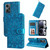 For OPPO Realme GT Neo2 Embossed Sunflower Leather Phone Case(Blue) For OPPO Realme GT Neo2 Embossed Sunflower Leather Phone Case(Blue)