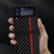 For Samsung Galaxy Z Flip4 Carbon Fiber Texture Shockproof Splicing Leather Case (Yellow)