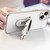 For iPhone 13 Pro Plating Astronaut Holder Phone Case (Purple)