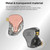 KZ-DQ6S 1.2m Three-Unit Dynamic Subwoofer In-Ear Headphones, Style:Without Microphone(Pink)