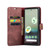 For Google Pixel 6A DG.MING Crazy Horse Texture Detachable Magnetic Leather Phone Case(Red)