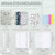 A6 Binder Budget Book Marbled Notebook PU Leather Binder(Yellow) A6 Binder Budget Book Marbled Notebook PU Leather Binder(Yellow)