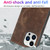 For iPhone 13 Pro Max Wireless Charging Magsafe Leather Phone Case (Coffe)