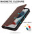 For iPhone 13 Pro Wireless Charging Magsafe Leather Phone Case (Brown)