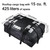 TIROL T24528 15 Cubic Foot Car Universal Rainproof Roof Luggage Outdoor Camper Roof Bag