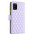 For Samsung Galaxy A31 Diamond Lattice Zipper Wallet Leather Flip Phone Case(Purple)